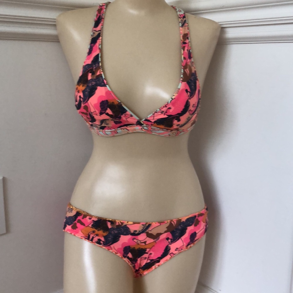 2 pc Maaji Bikini reversible coral